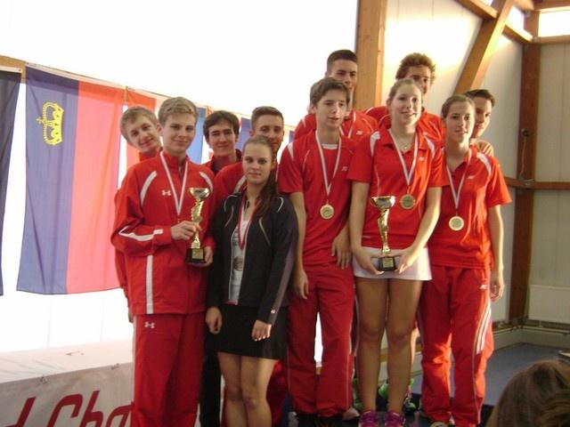 Nasi na podium w drużynówce juniorów, fot. S. Nowak
